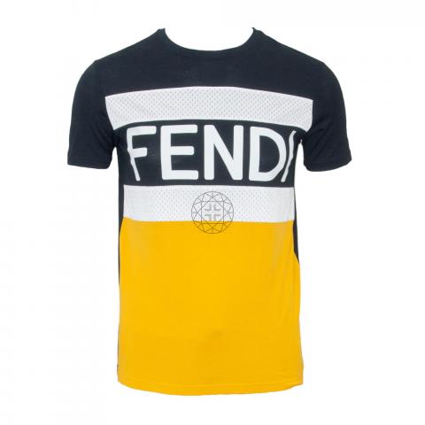 Fendi black and yellow shirt deals
